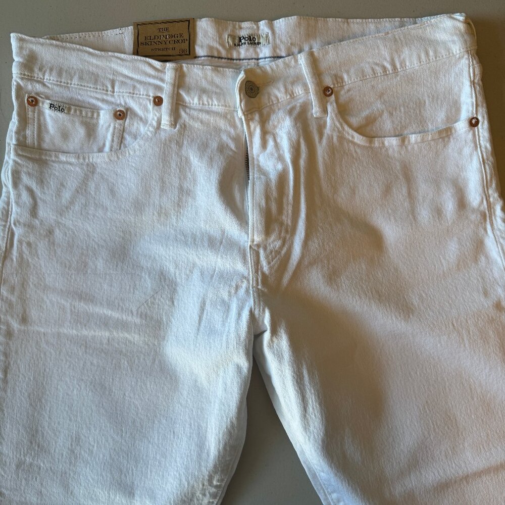 Ralph Lauren Skinny Eldrige White Jeans